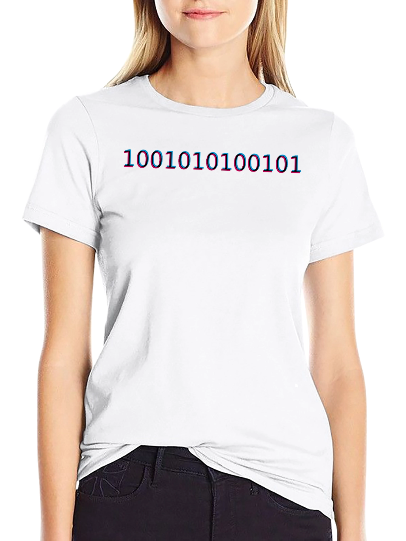 Binary Code Graphic Tee - Programmer Shirt