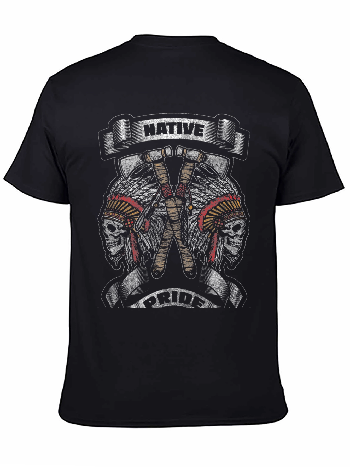 Native Pride Skull Graphic Tee
