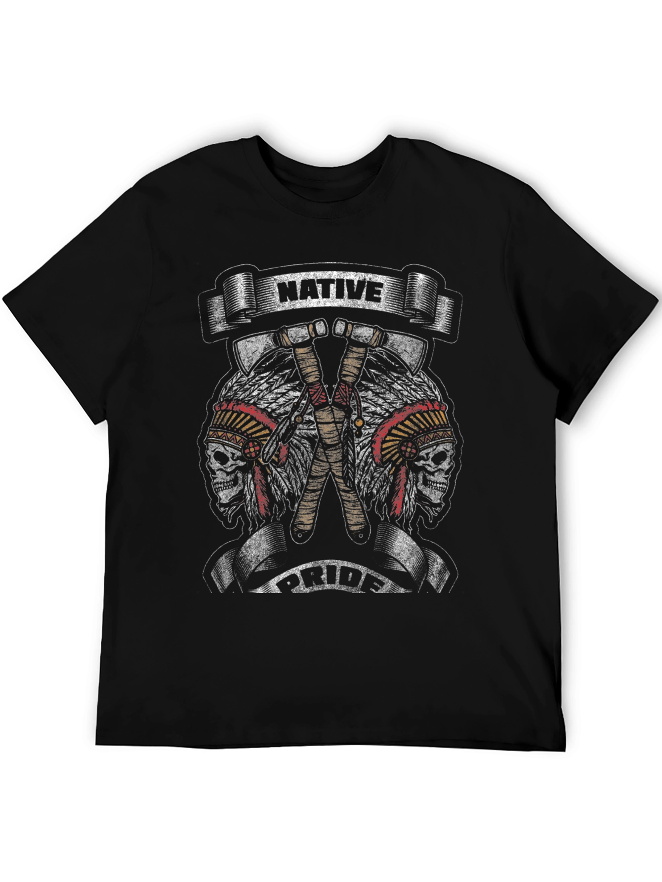 Native Pride Skull Graphic Tee