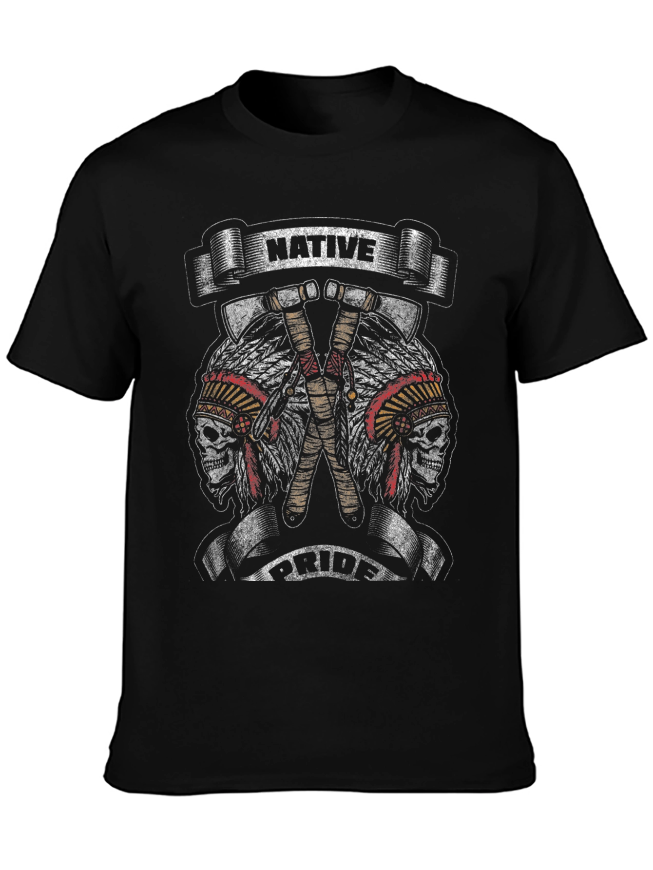 Native Pride Skull Graphic Tee
