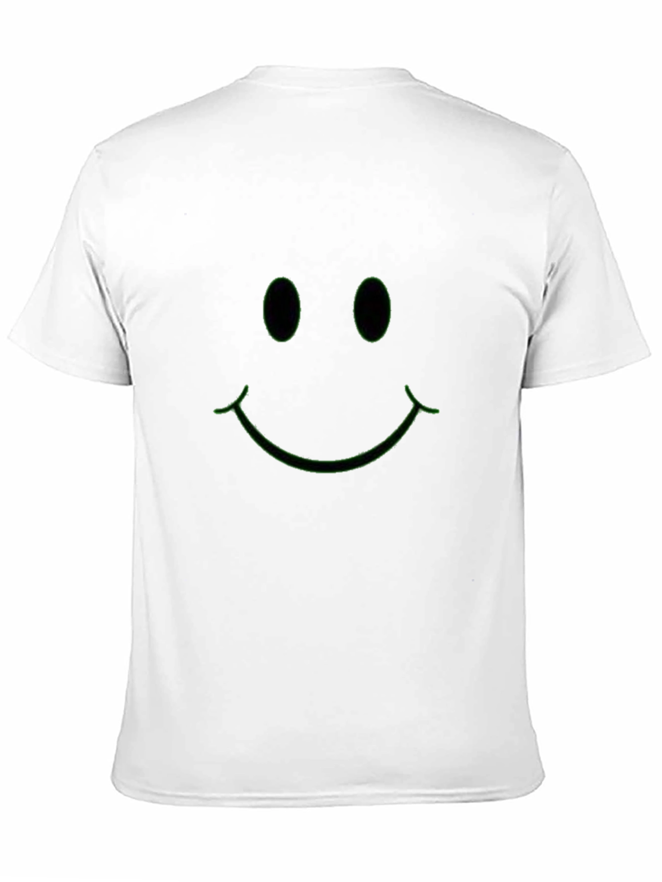 Neon Green Smiley Face Black T-Shirt