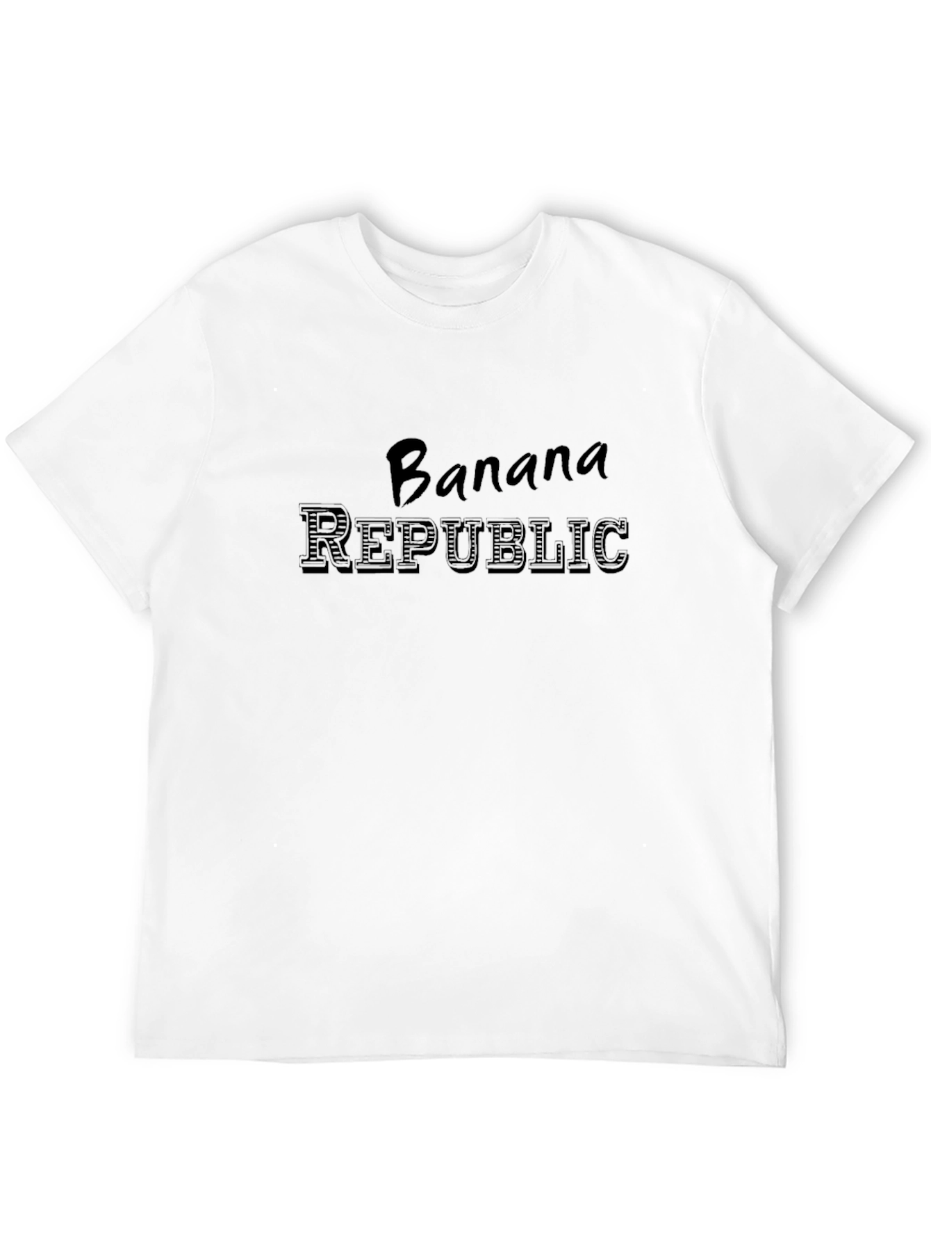 Banana Republic Mens Black Graphic T-Shirt
