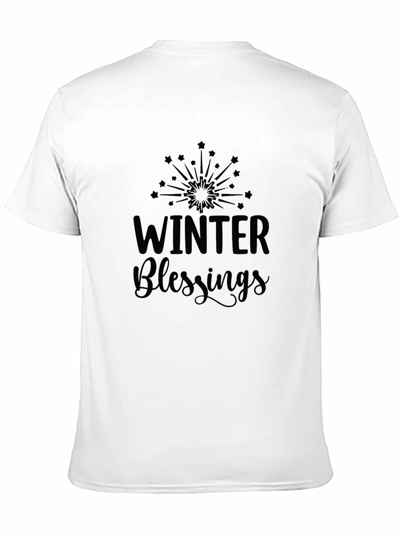 Winter Blessings Graphic Tee - Black Unisex T-Shirt