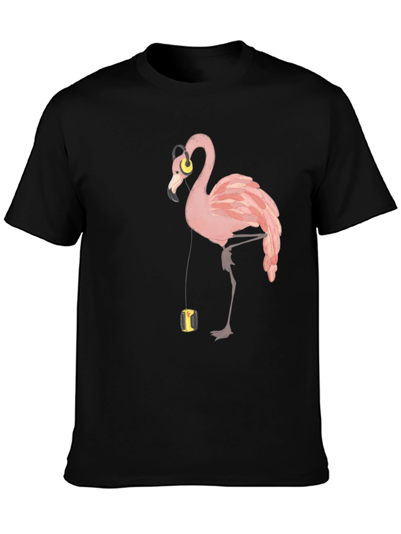Flamingo Music Lover T-Shirt - Stylish Graphic Tee