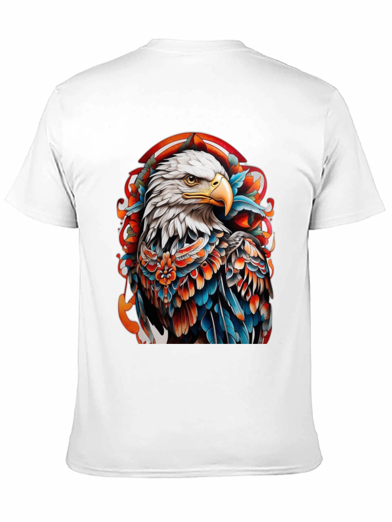 Eagle Tattoo Graphic Tee - Bold Black T-Shirt
