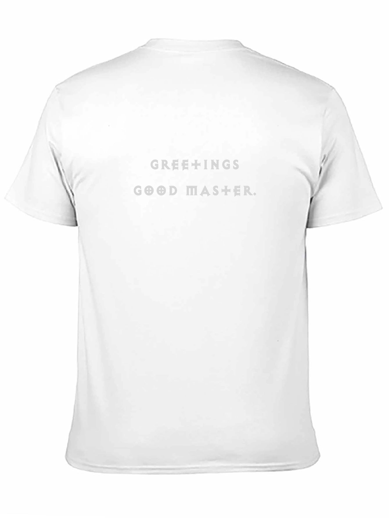 Greetings Good Master Black T-Shirt