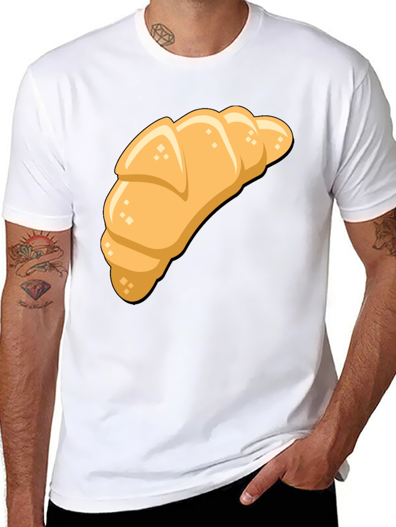 Croissant Graphic T-Shirt - Unisex Comfort Fit Tee