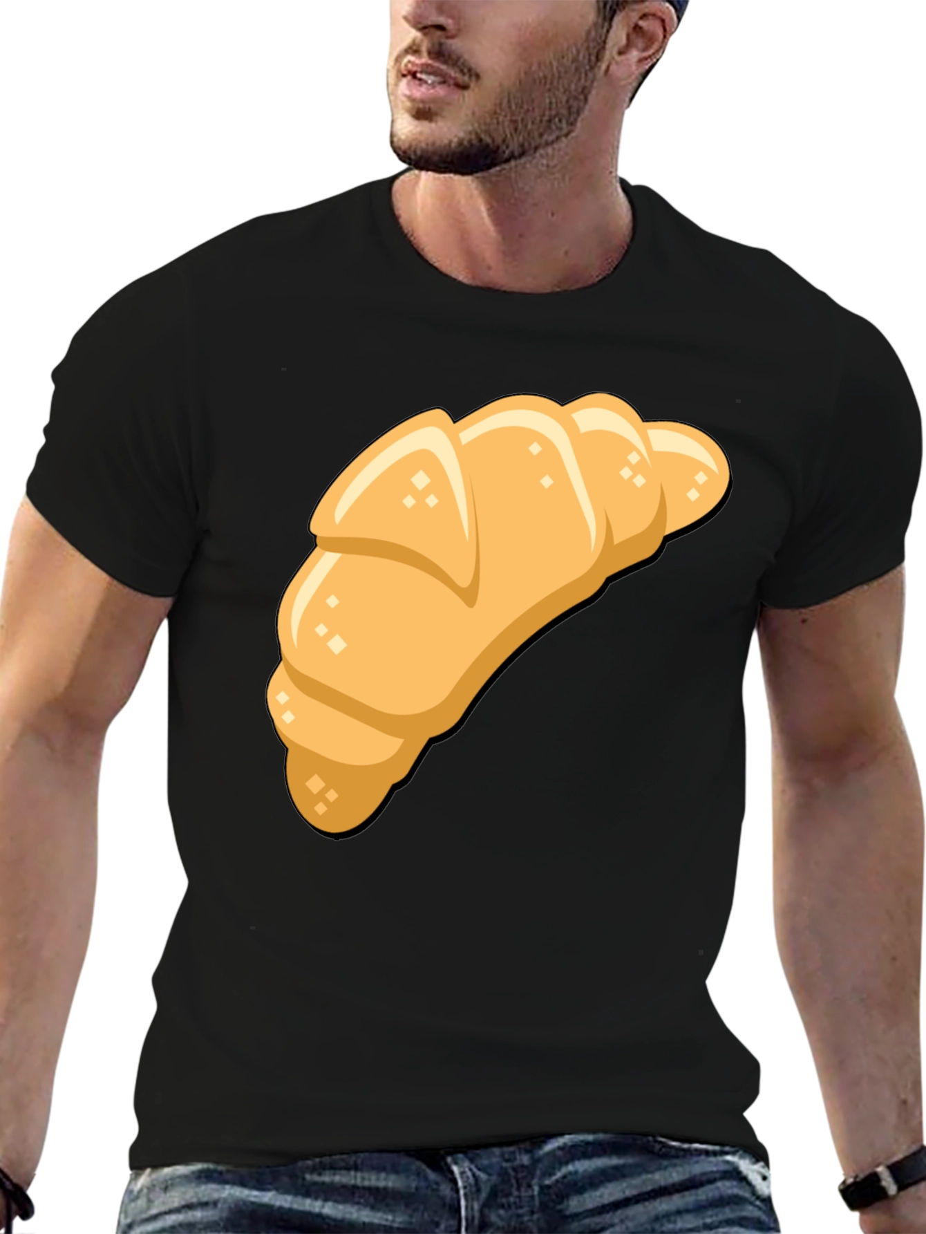 Croissant Graphic T-Shirt - Unisex Comfort Fit Tee