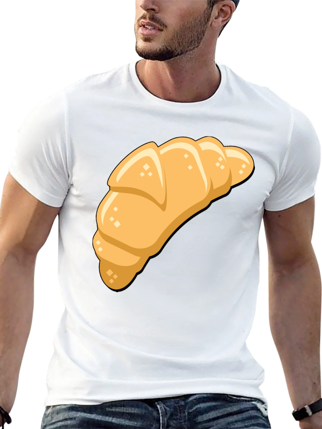 Croissant Graphic T-Shirt - Unisex Comfort Fit Tee