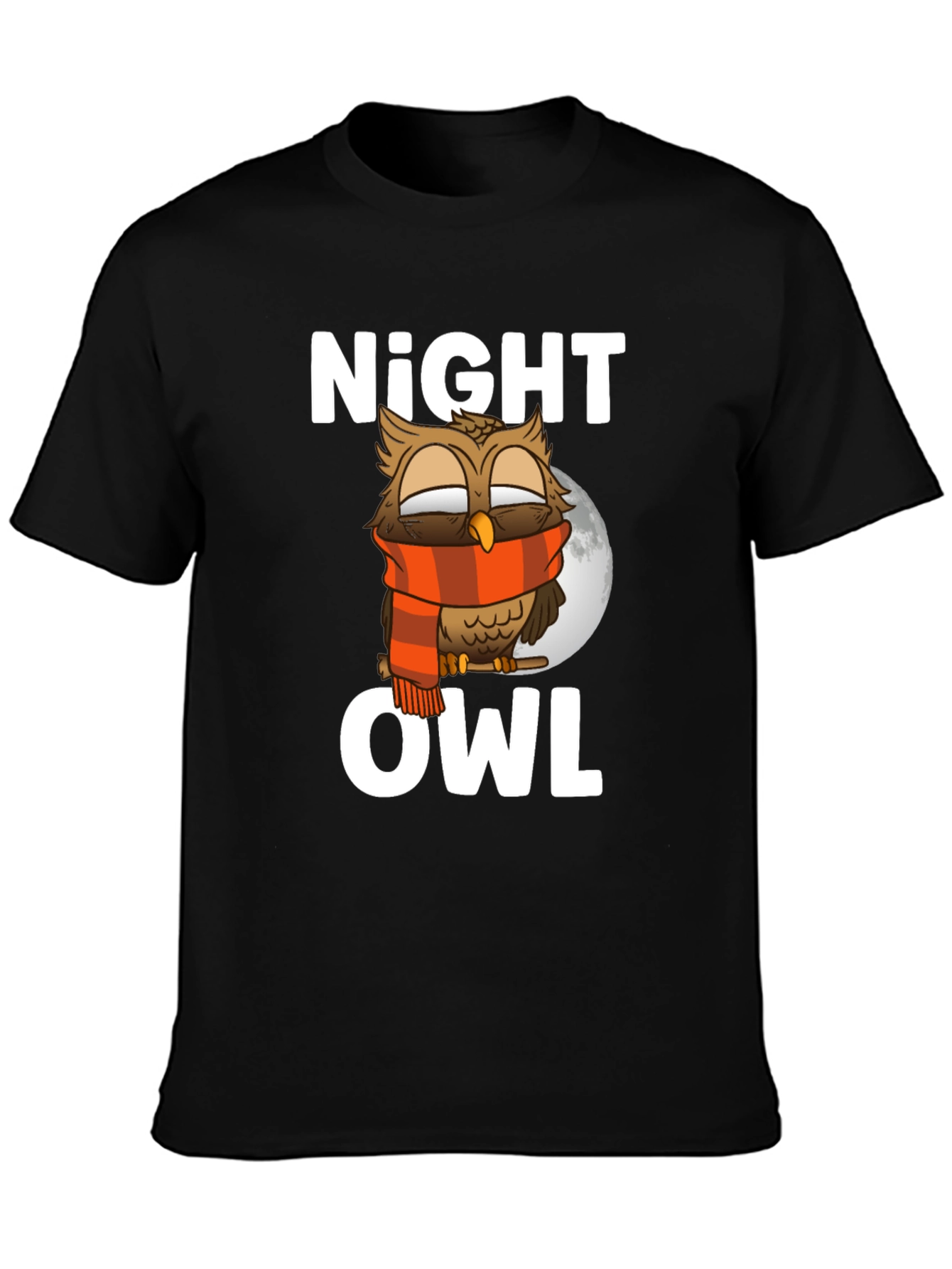 Night Owl Graphic Tee - Unique Owl Design