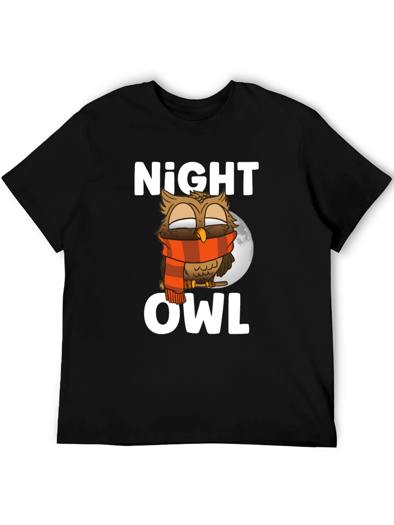 Night Owl Graphic Tee - Unique Owl Design
