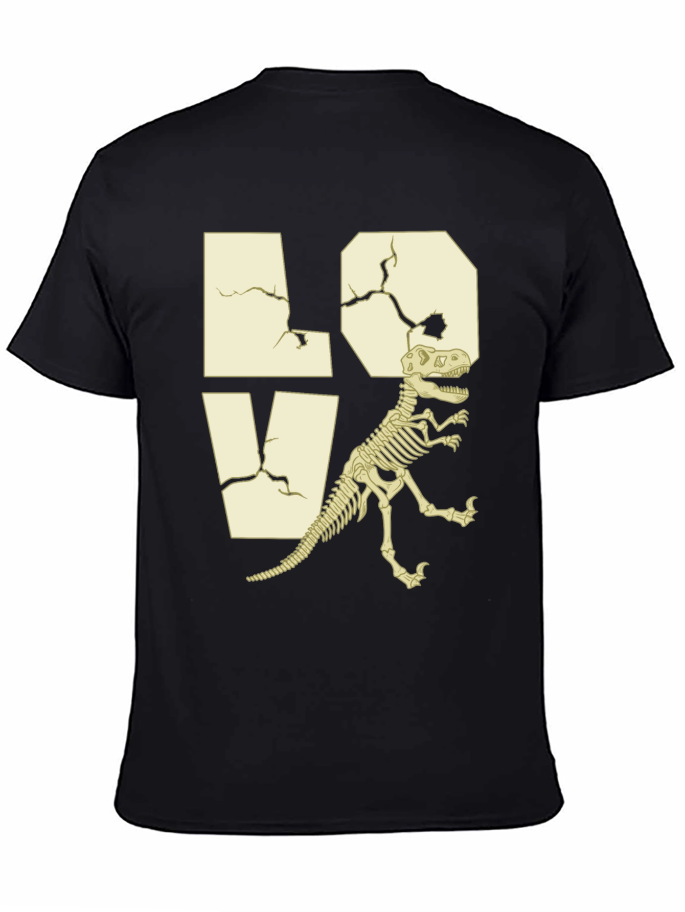 Dino Skeleton LOVE Graphic Tee