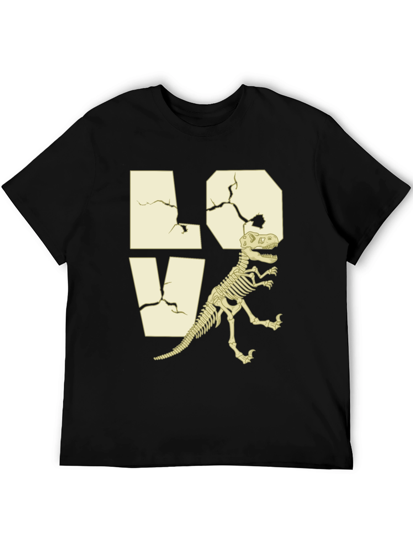 Dino Skeleton LOVE Graphic Tee