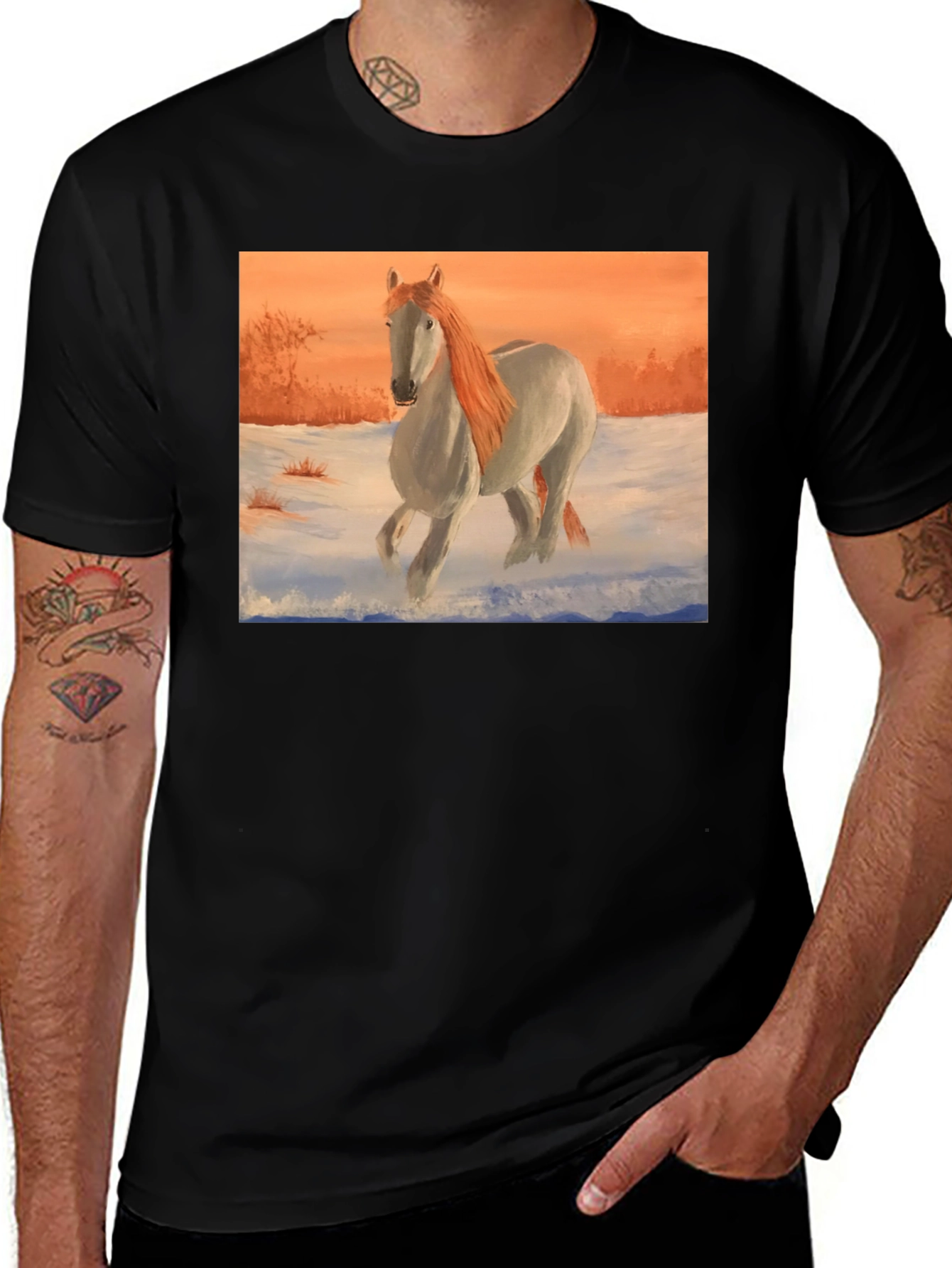 Horse T-Shirt - Artistic Animal Print