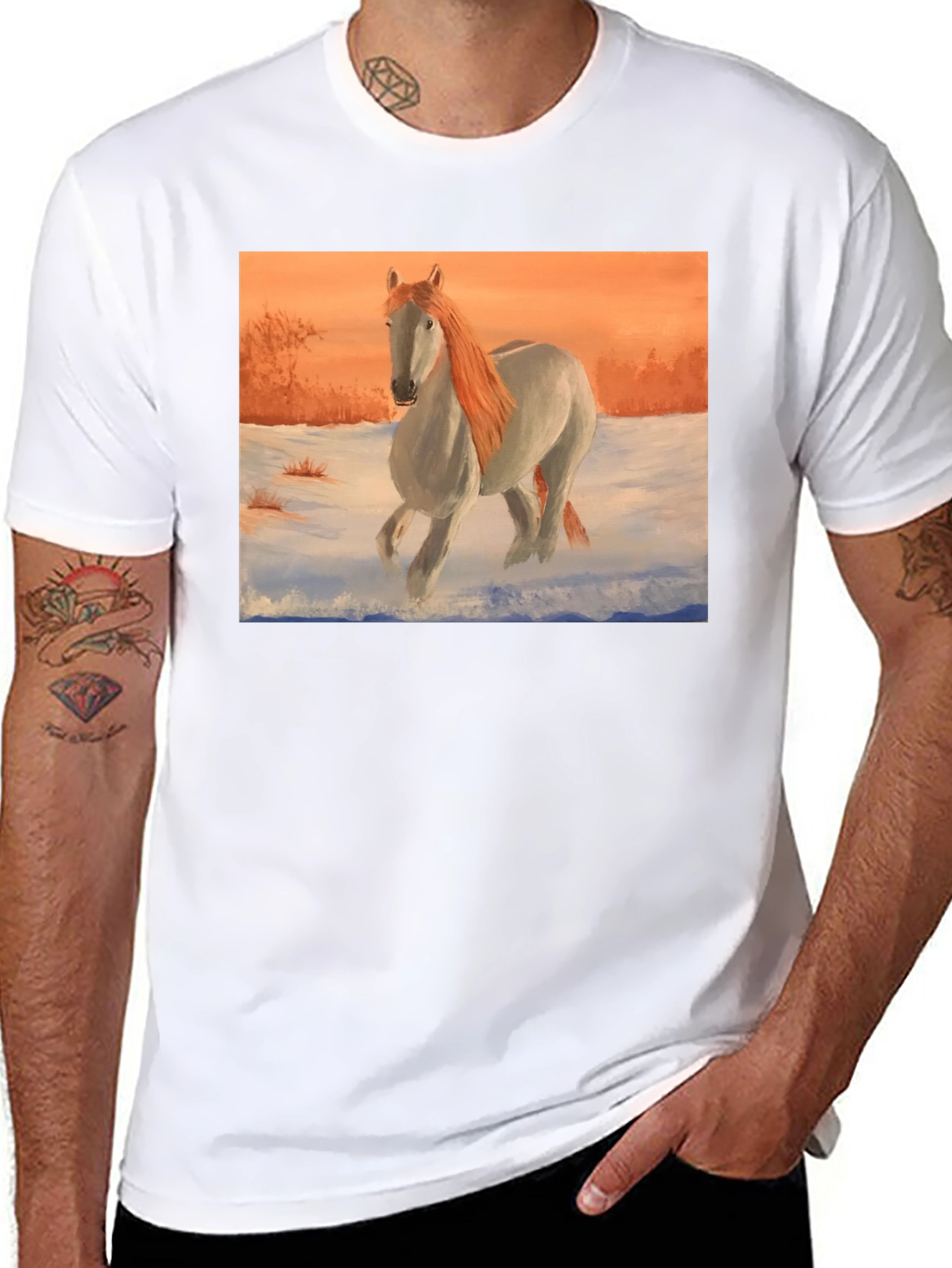 Horse T-Shirt - Artistic Animal Print