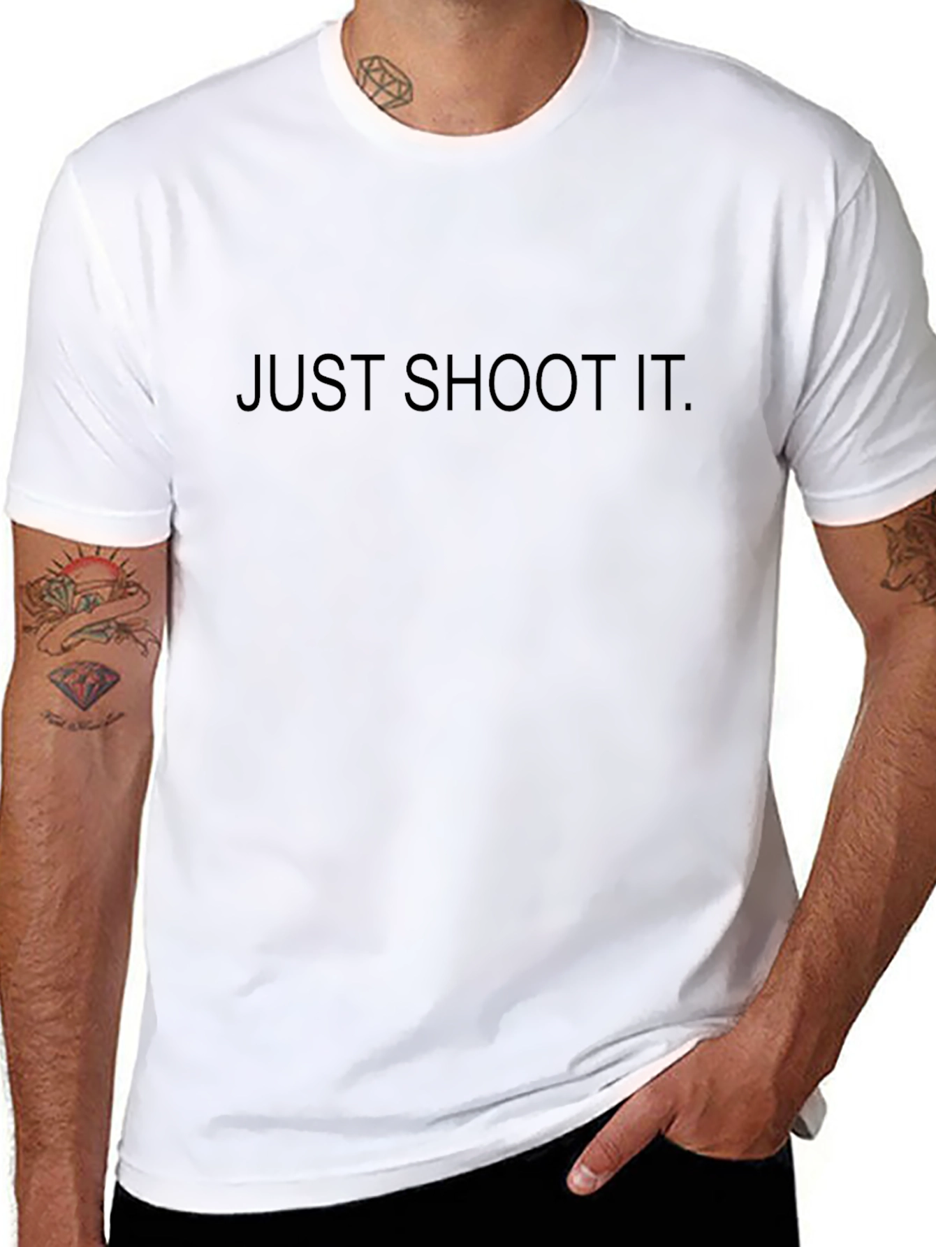 Just Shoot It T-Shirt - Bold Statement Tee