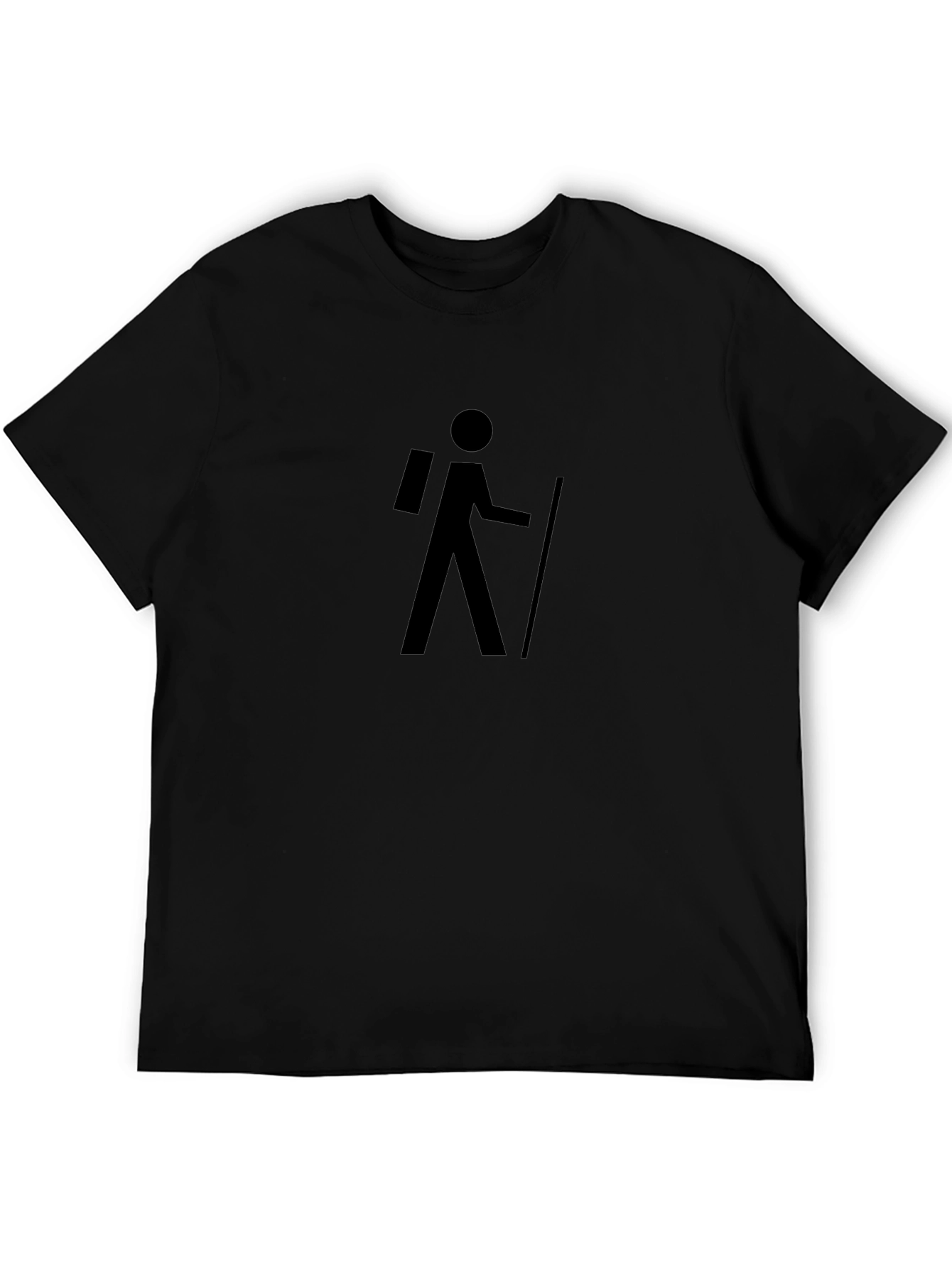 Hiking Silhouette Graphic Tee - Black