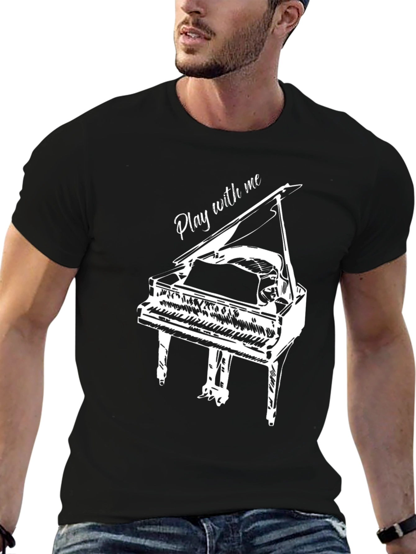 Piano Graphic Tee - Play With Me Design