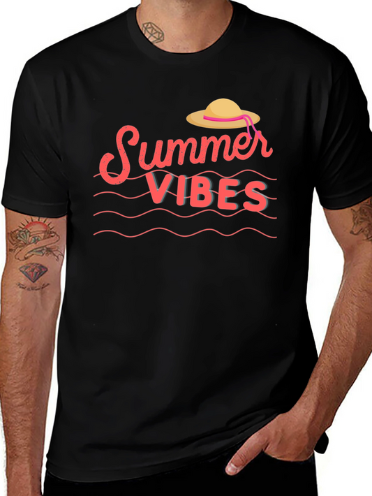 Summer Vibes Graphic T-Shirt - Black