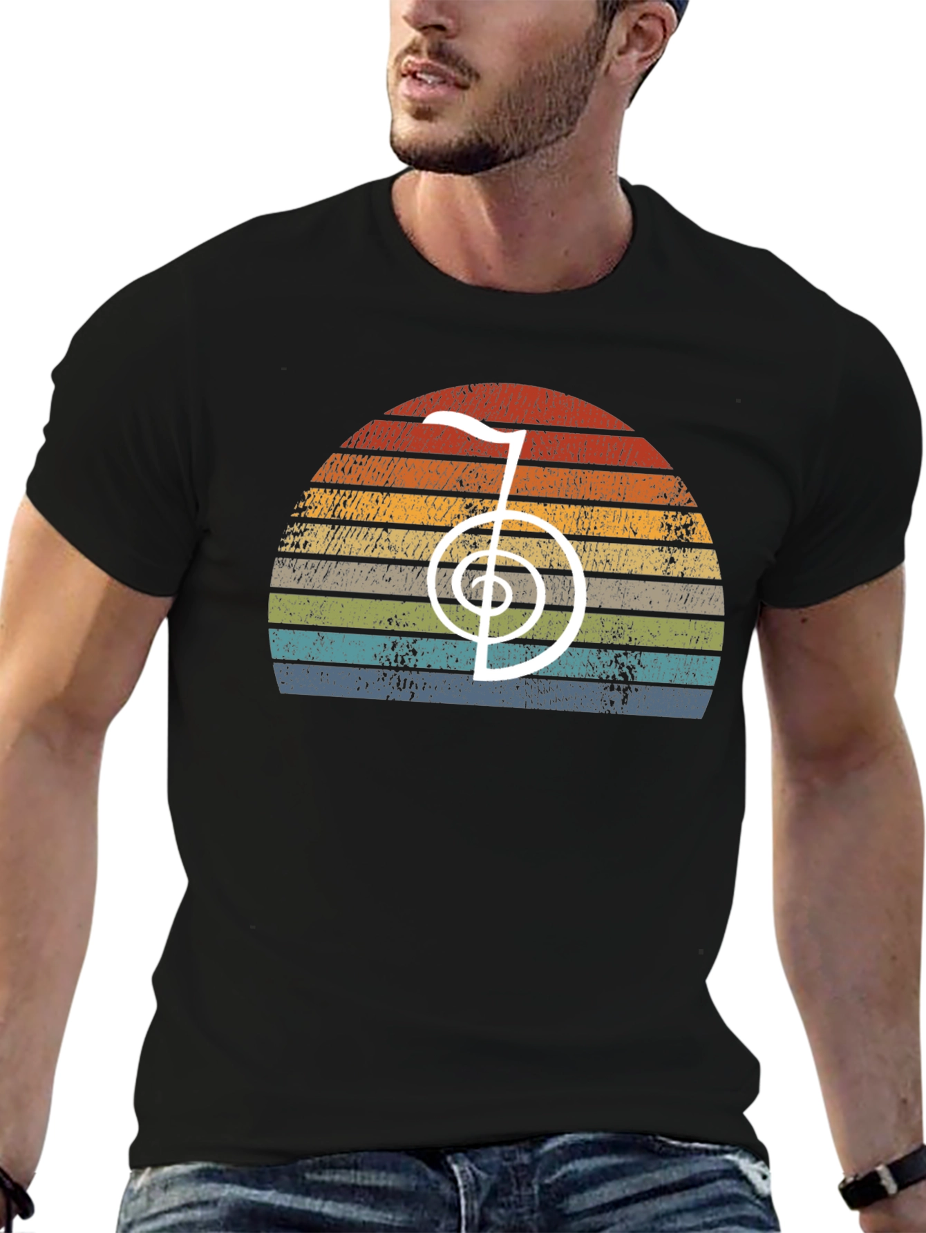Retro Reiki Symbol Sunset T-Shirt