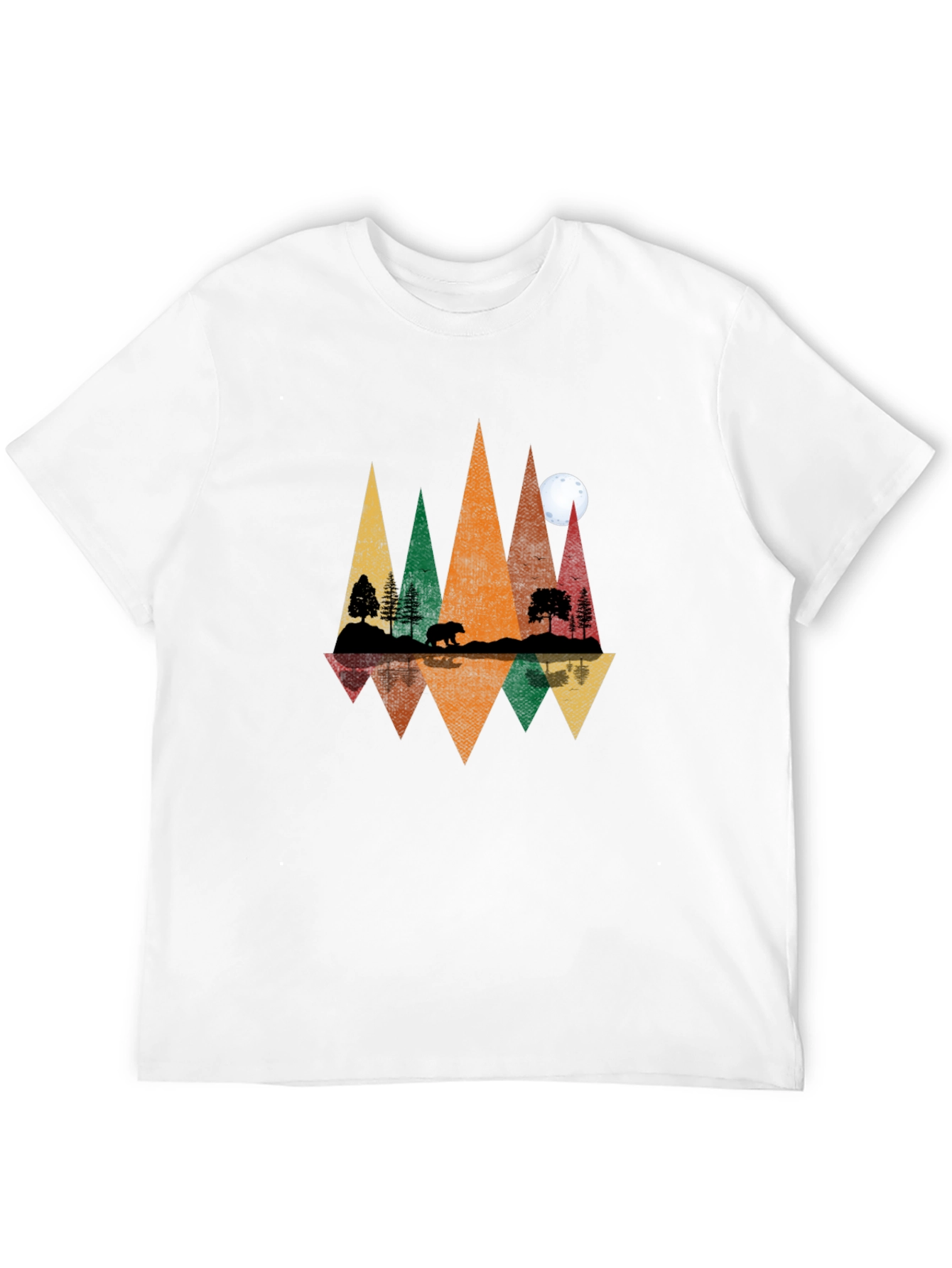 Nature Reflection Graphic Tee - Mens Black T-Shirt