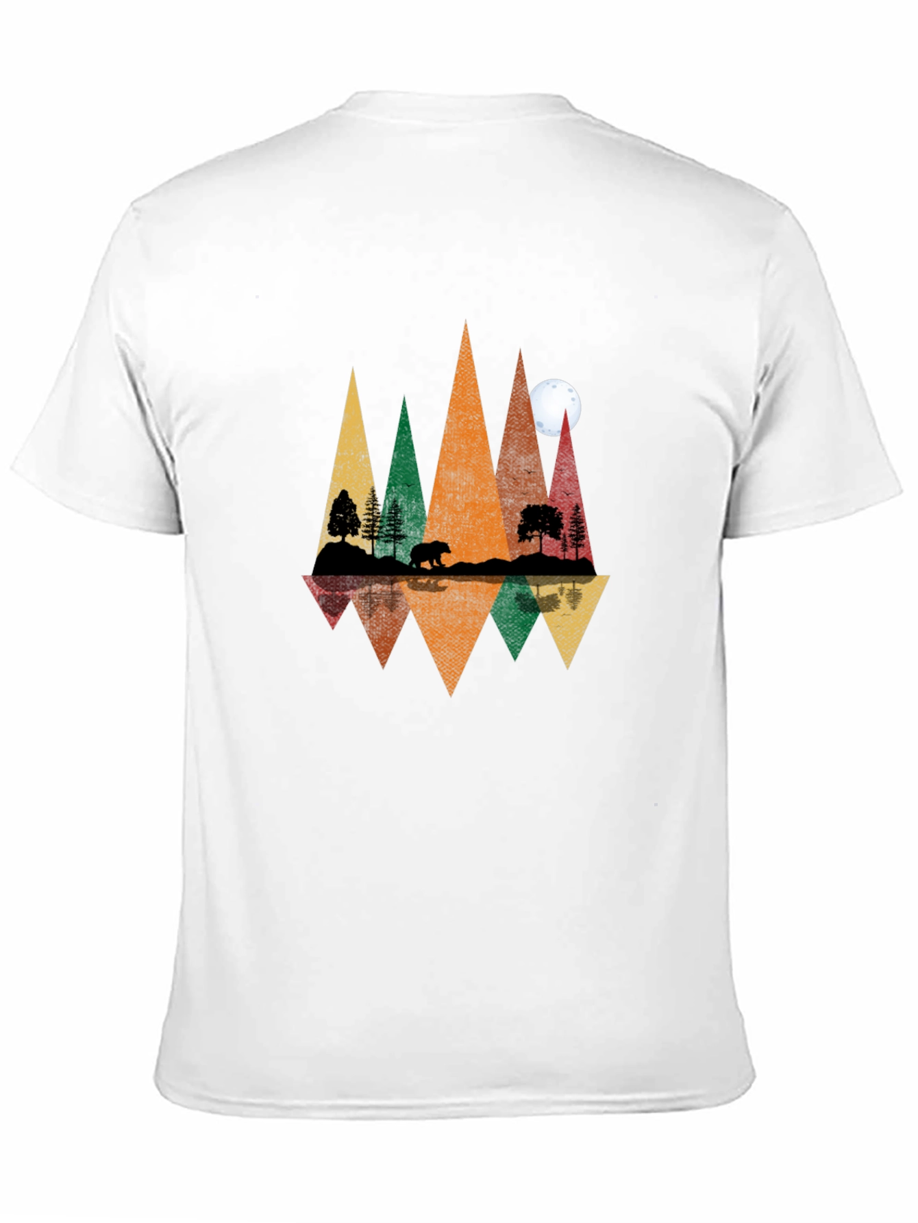 Nature Reflection Graphic Tee - Mens Black T-Shirt