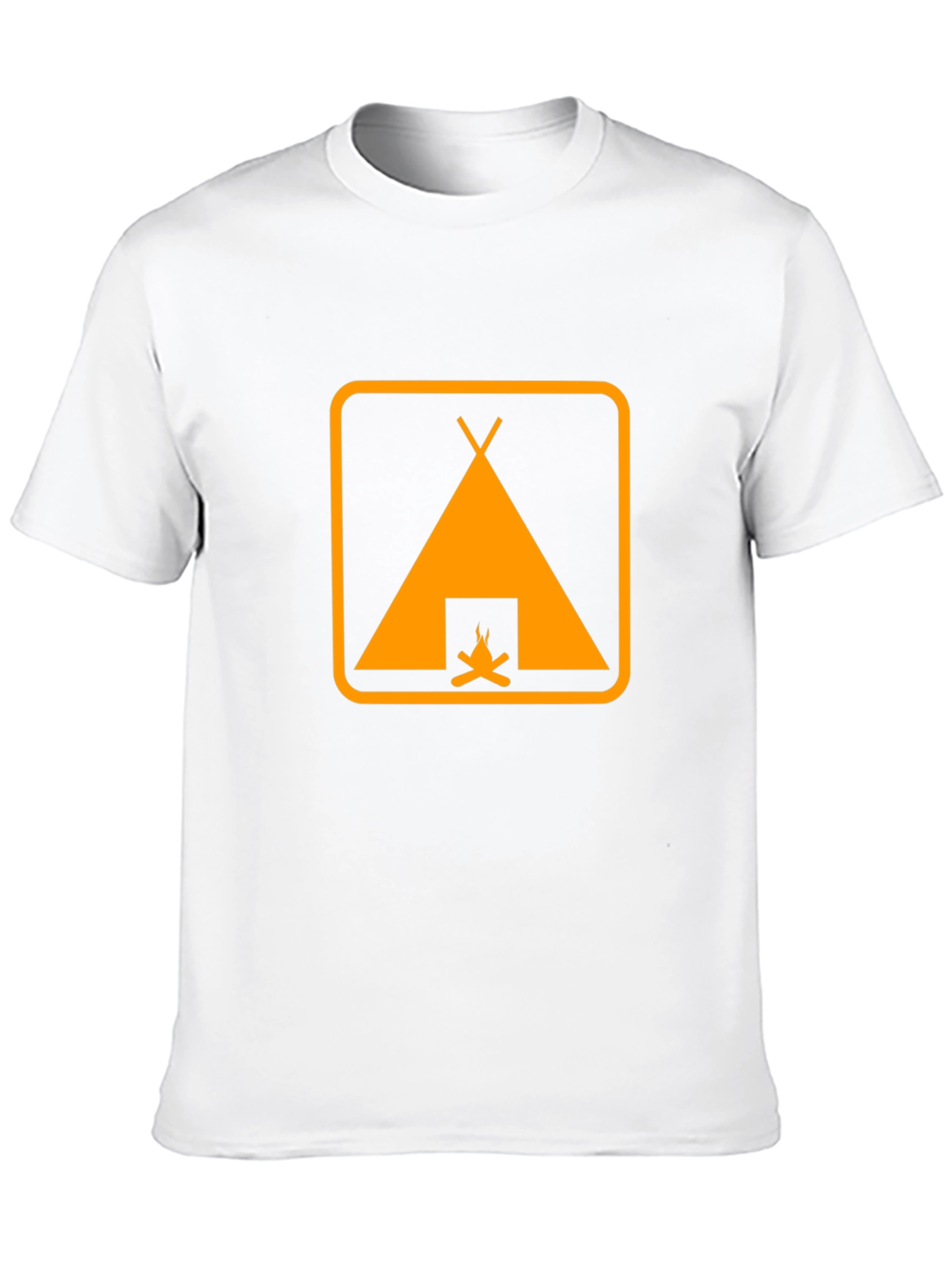 Camping Tent Graphic Tee - Black Adventure Shirt