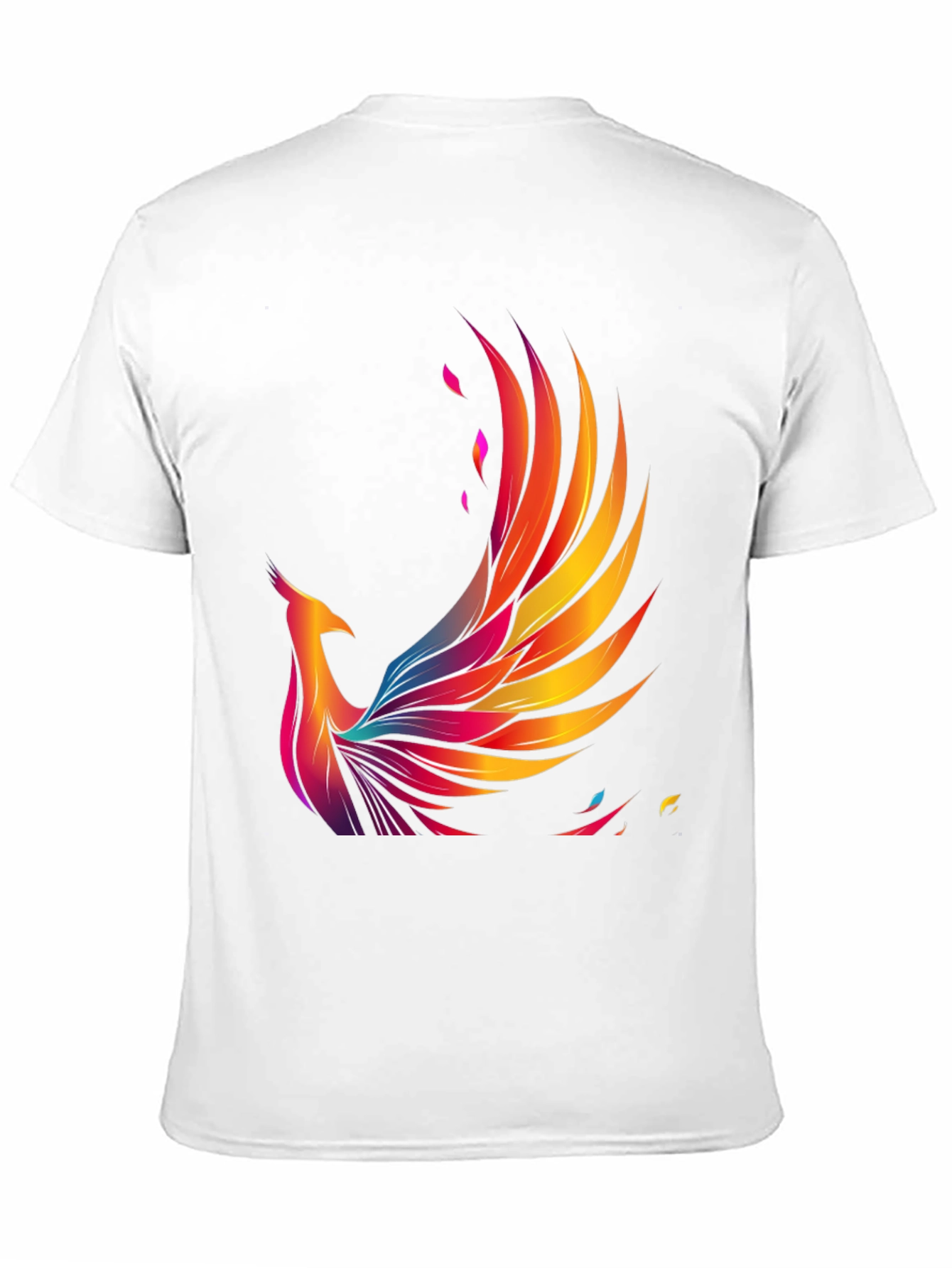 Phoenix Graphic Print Black T-Shirt
