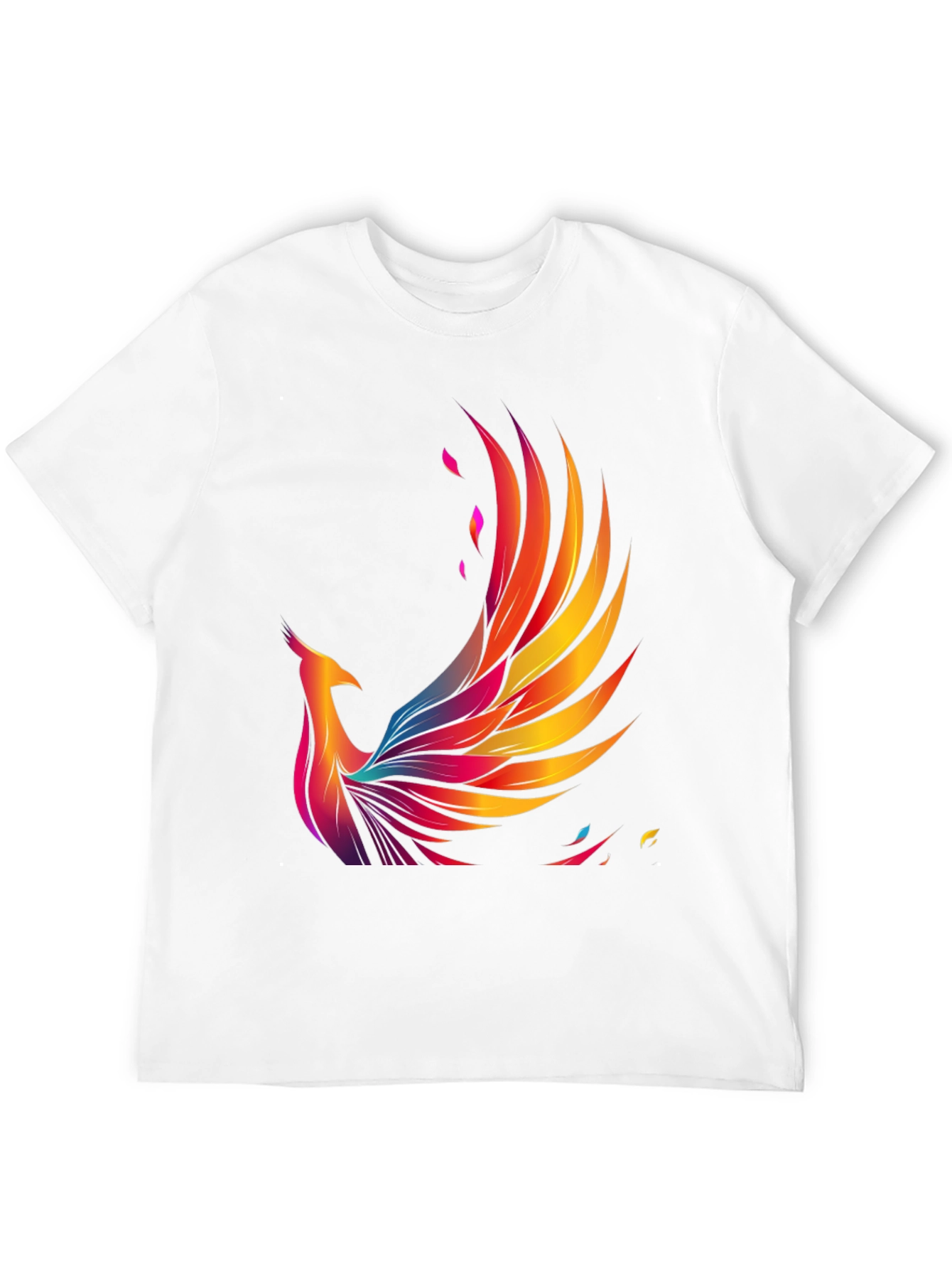 Phoenix Graphic Print Black T-Shirt
