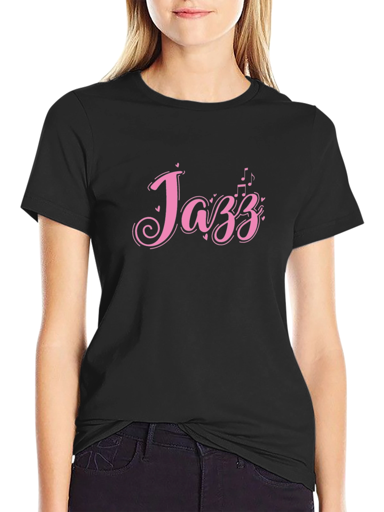 Jazz Music Graphic Tee - Black