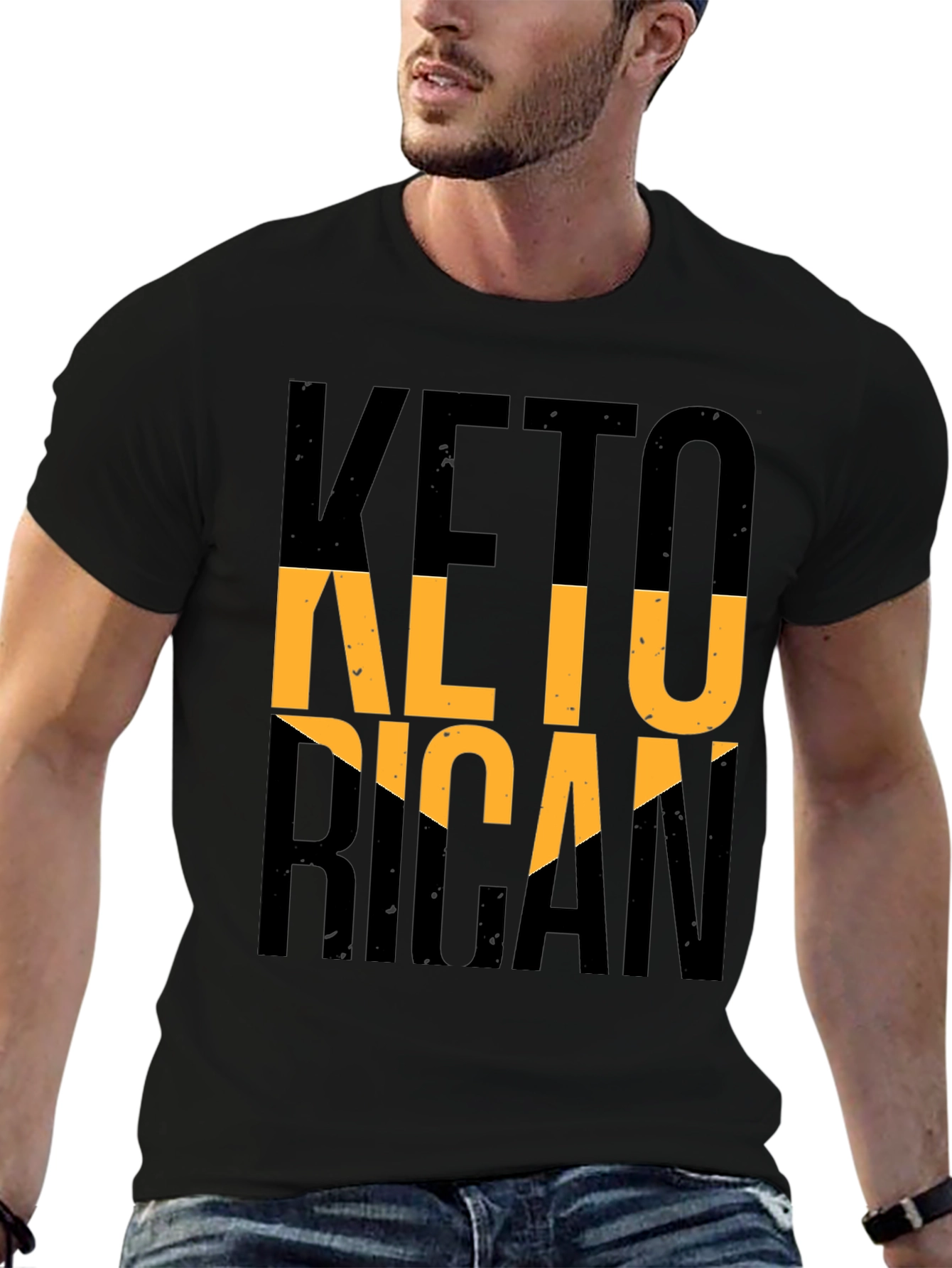 Keto Rican Graphic Tee - Black