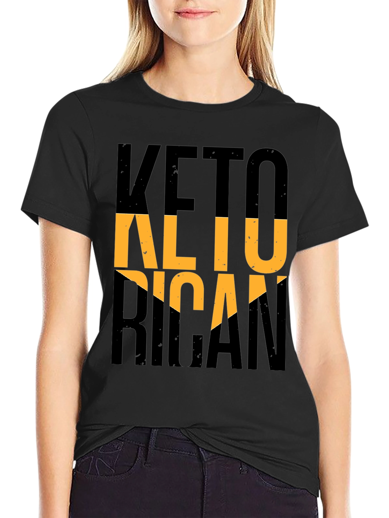 Keto Rican Graphic Tee - Black