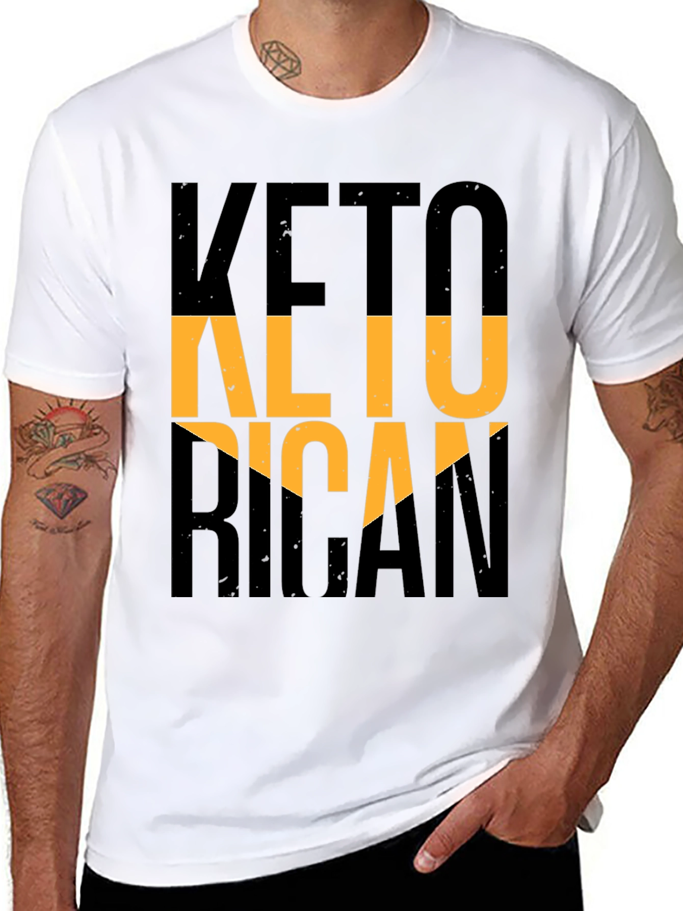 Keto Rican Graphic Tee - Black
