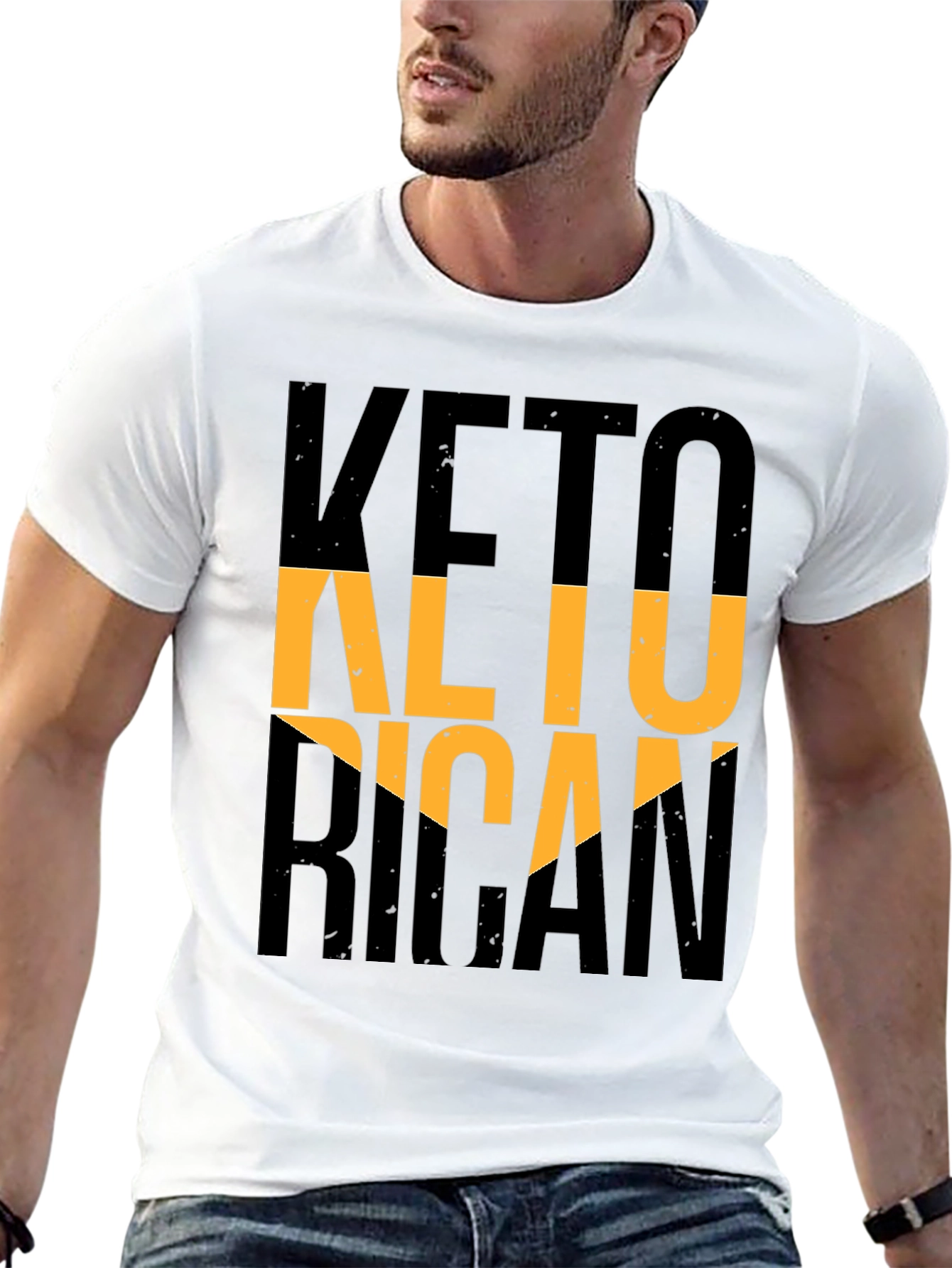Keto Rican Graphic Tee - Black