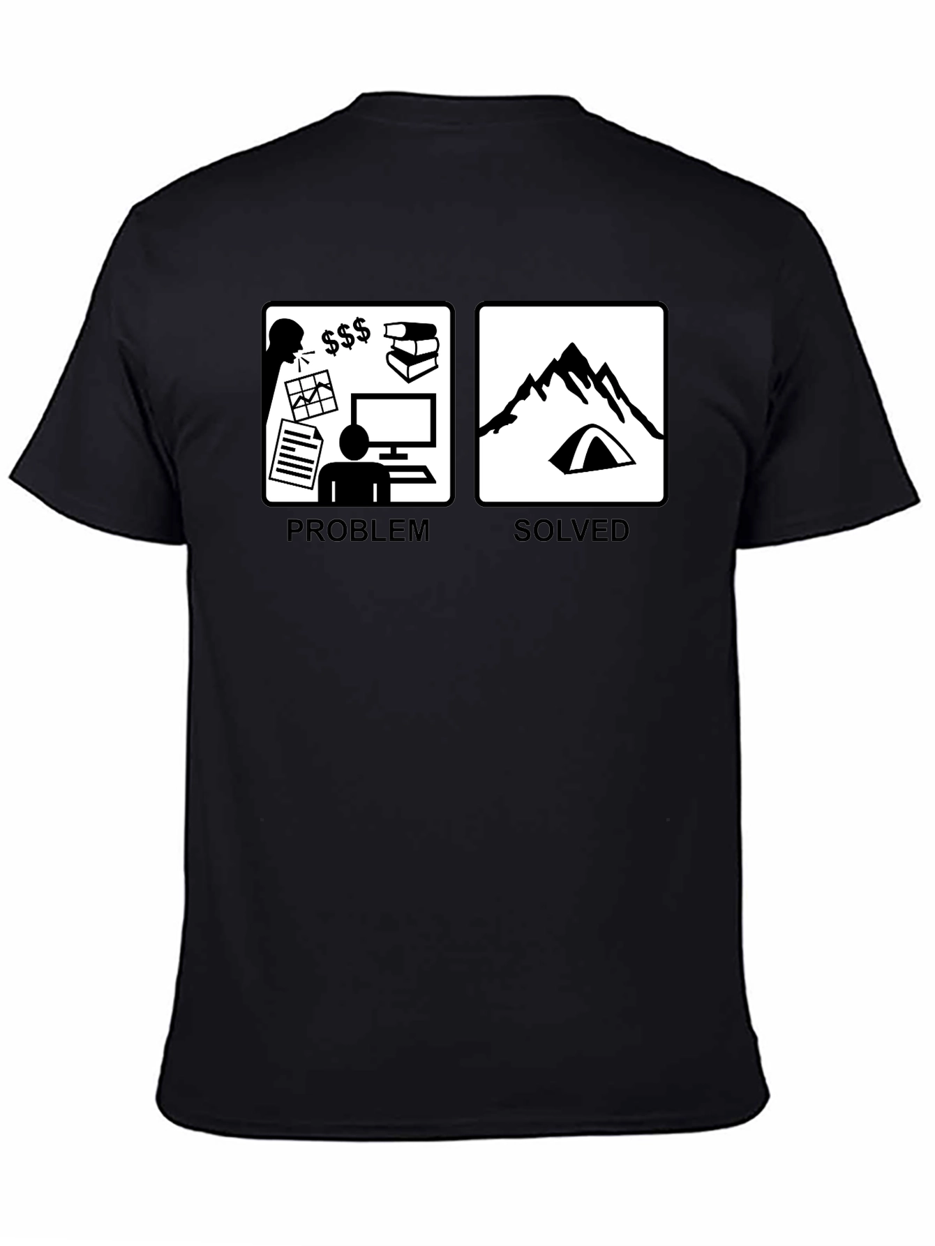 Problem Solved: Camping T-Shirt - Funny Graphic Tee