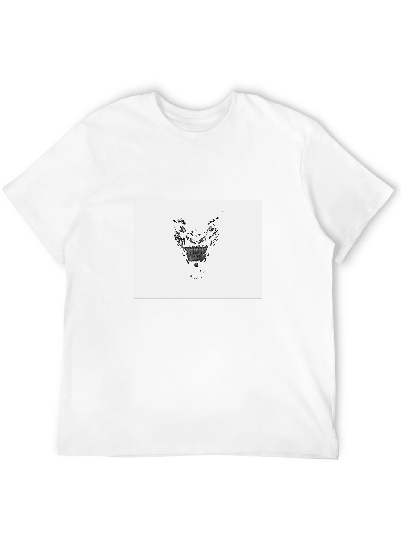 Creepy Monster Graphic T-Shirt - Black