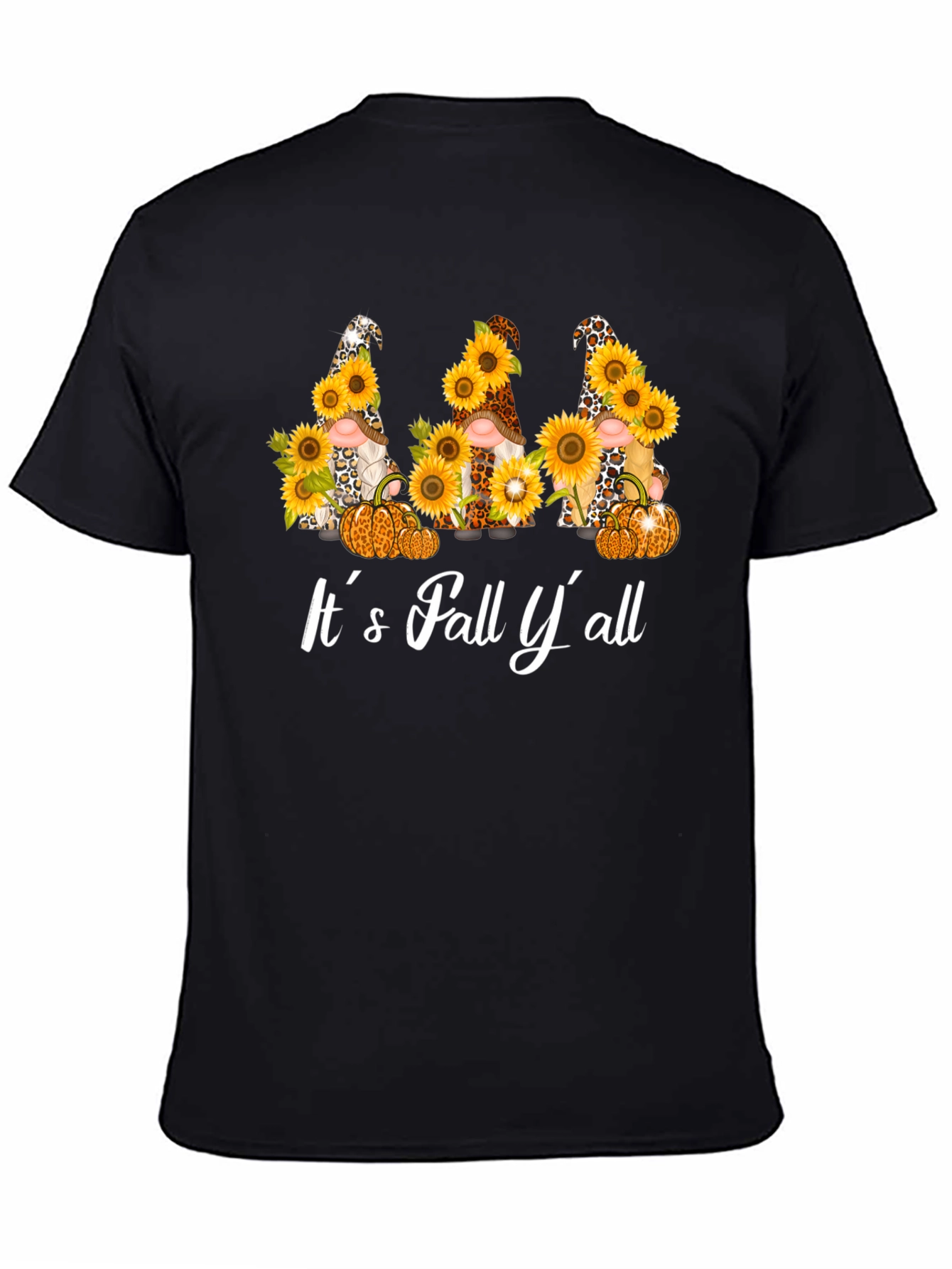 Fall Gnomes & Sunflowers Graphic T-Shirt