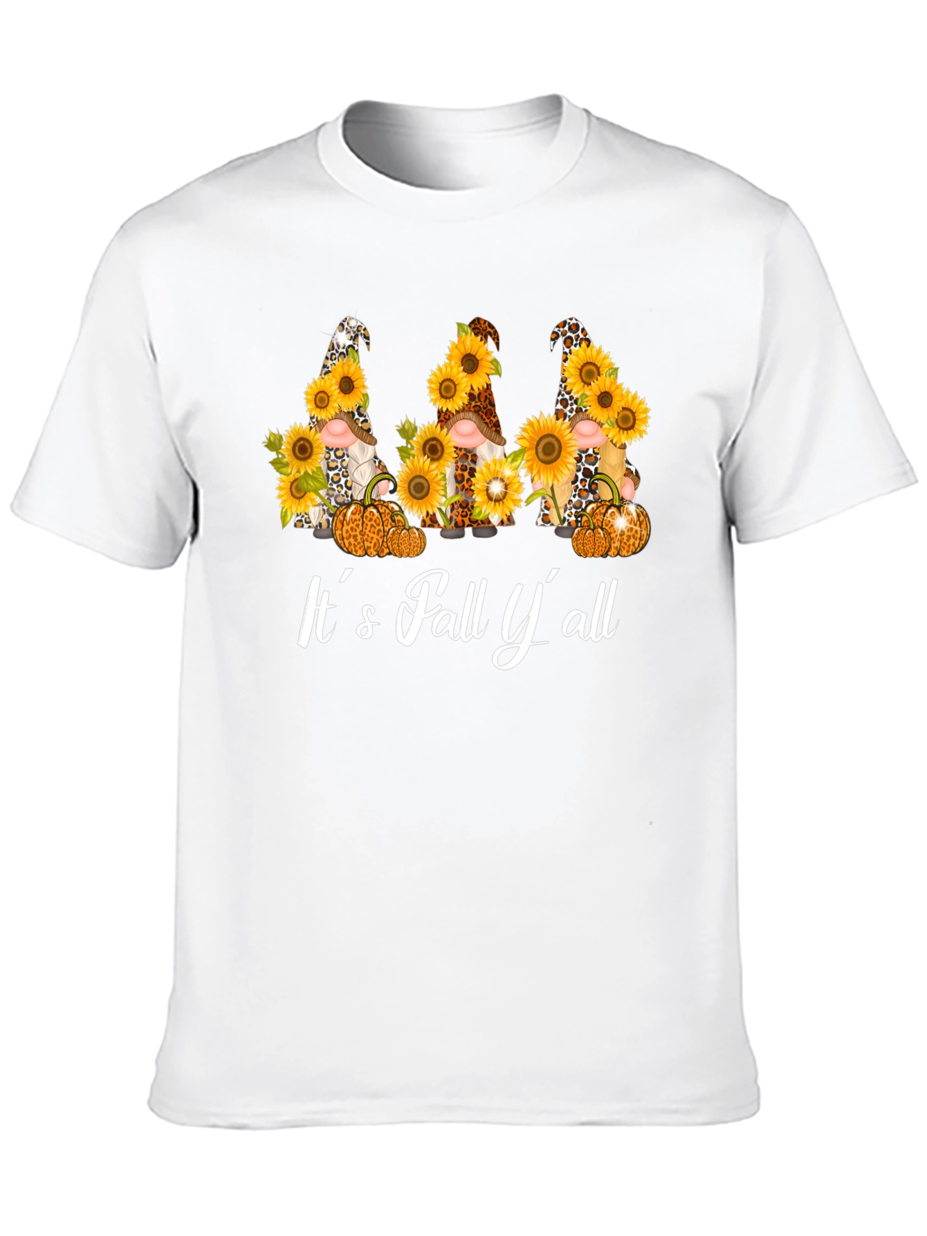Fall Gnomes & Sunflowers Graphic T-Shirt