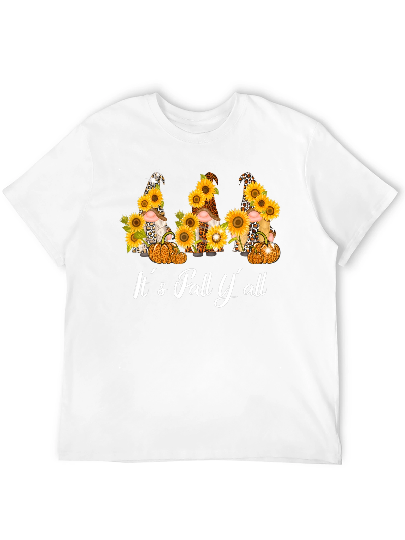 Fall Gnomes & Sunflowers Graphic T-Shirt