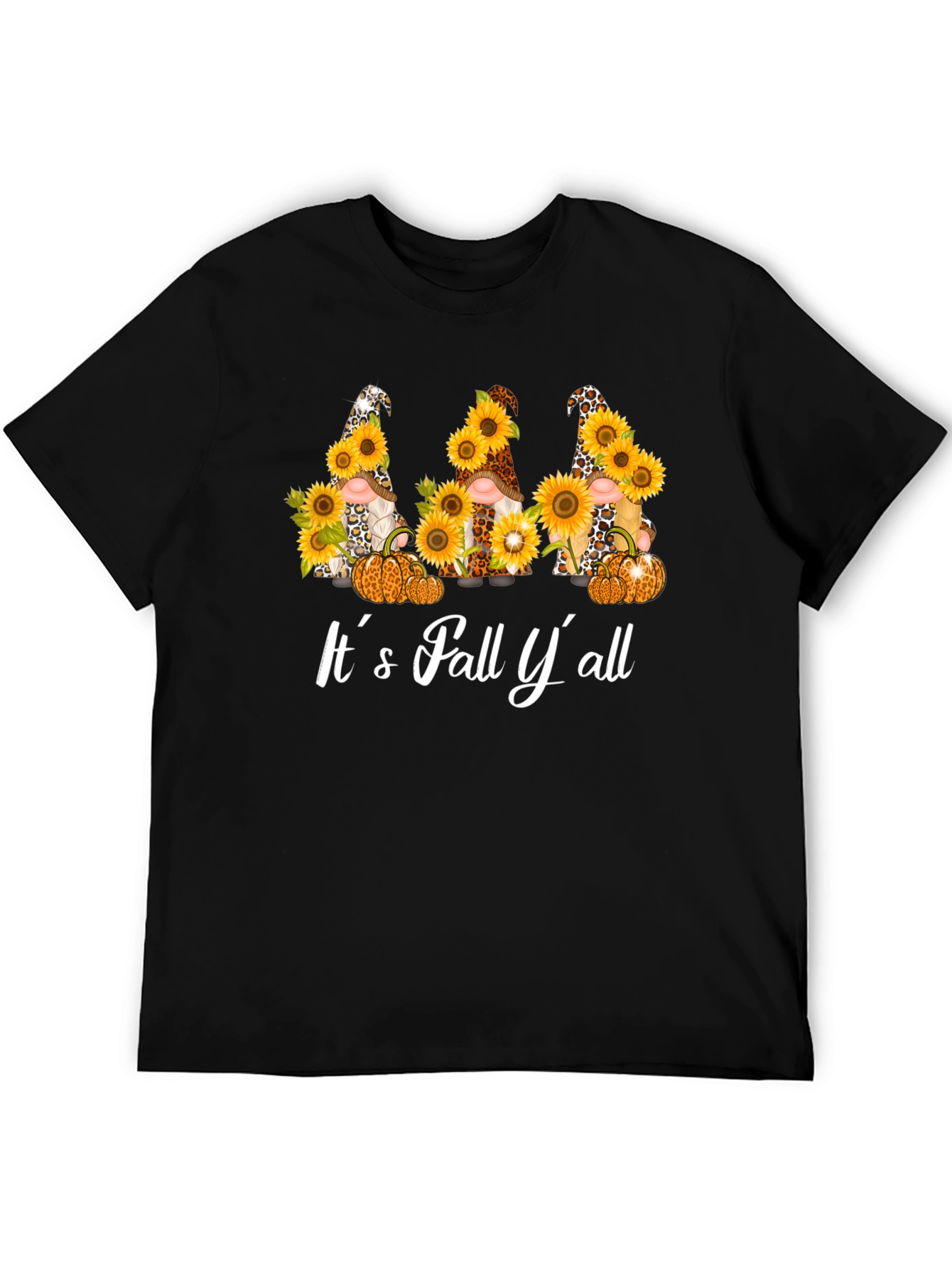 Fall Gnomes & Sunflowers Graphic T-Shirt