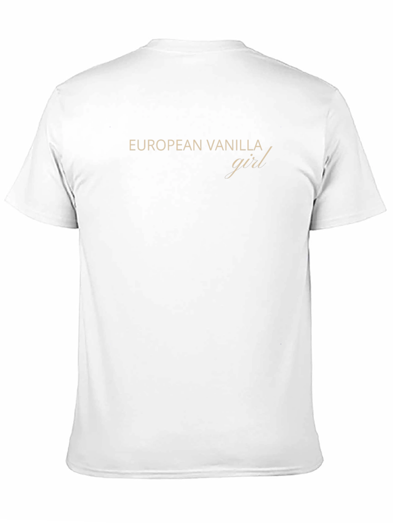 European Vanilla Girl T-Shirt - Minimalist Tee