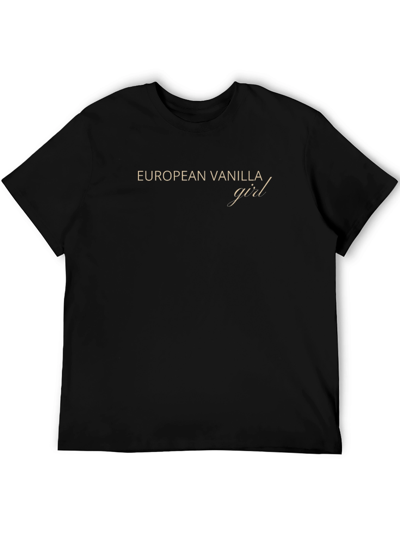 European Vanilla Girl T-Shirt - Minimalist Tee