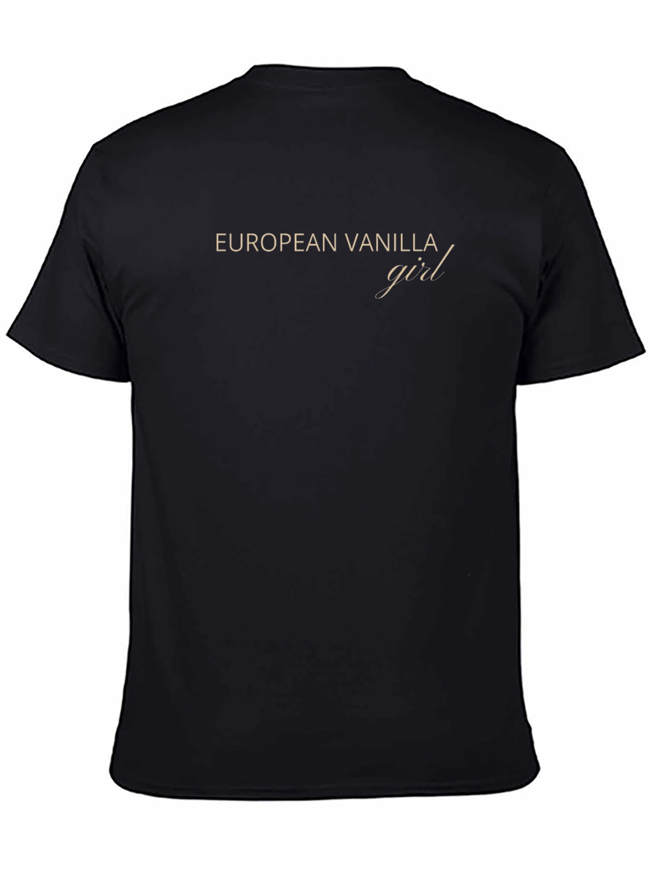 European Vanilla Girl T-Shirt - Minimalist Tee