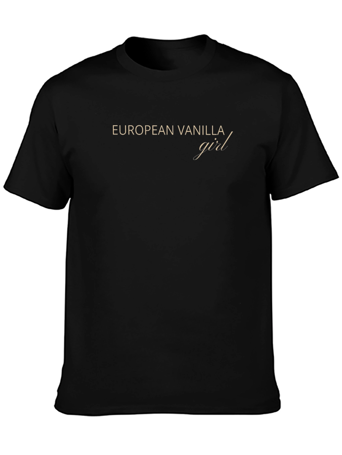 European Vanilla Girl T-Shirt - Minimalist Tee