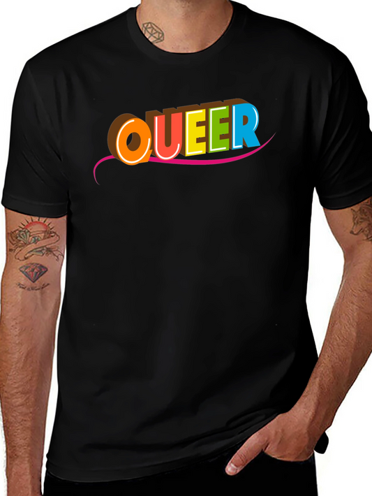 Queer Pride Graphic Tee - Bold & Colorful