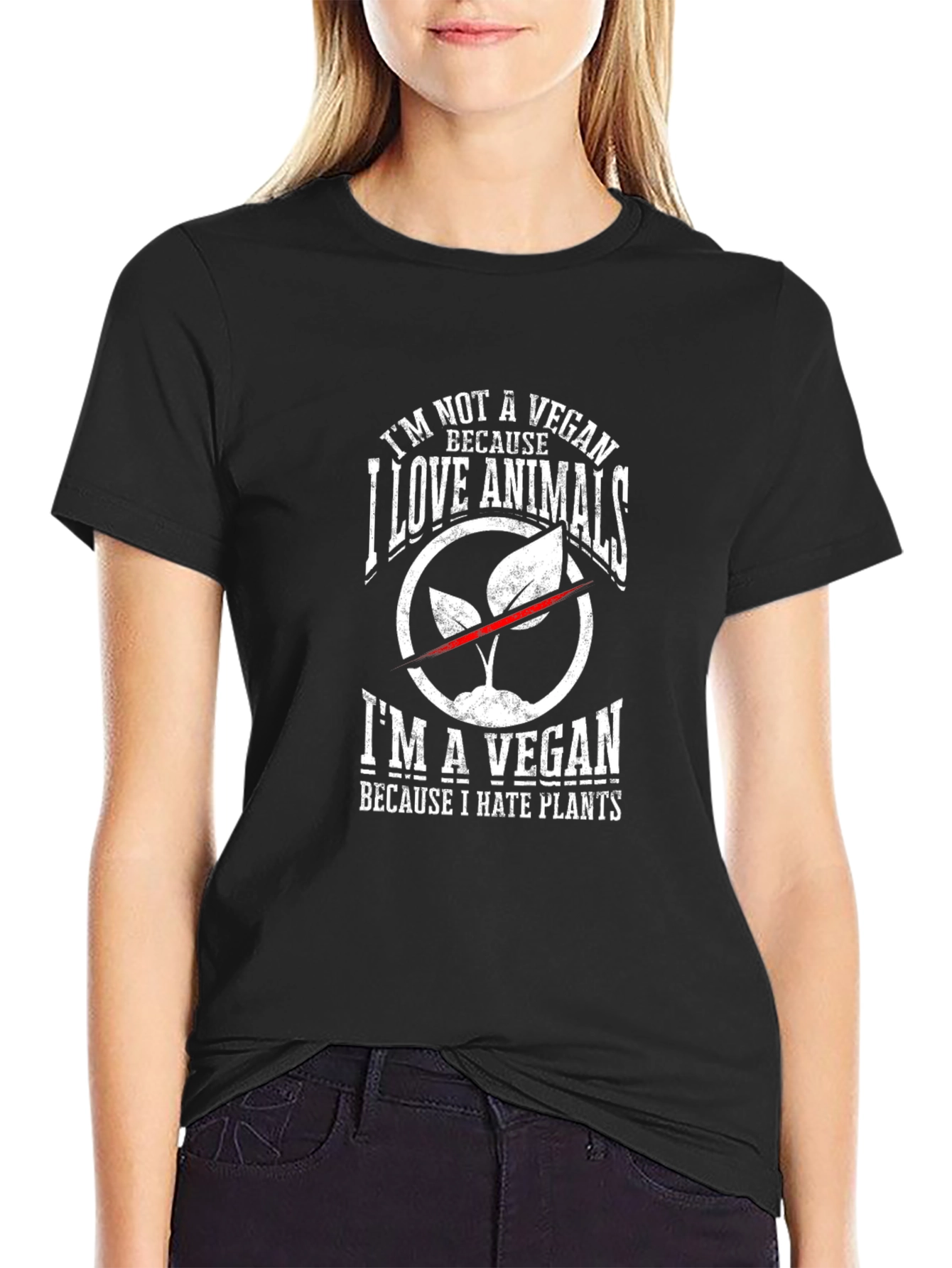 Im Not A Vegan T-Shirt - Animal Lover Design