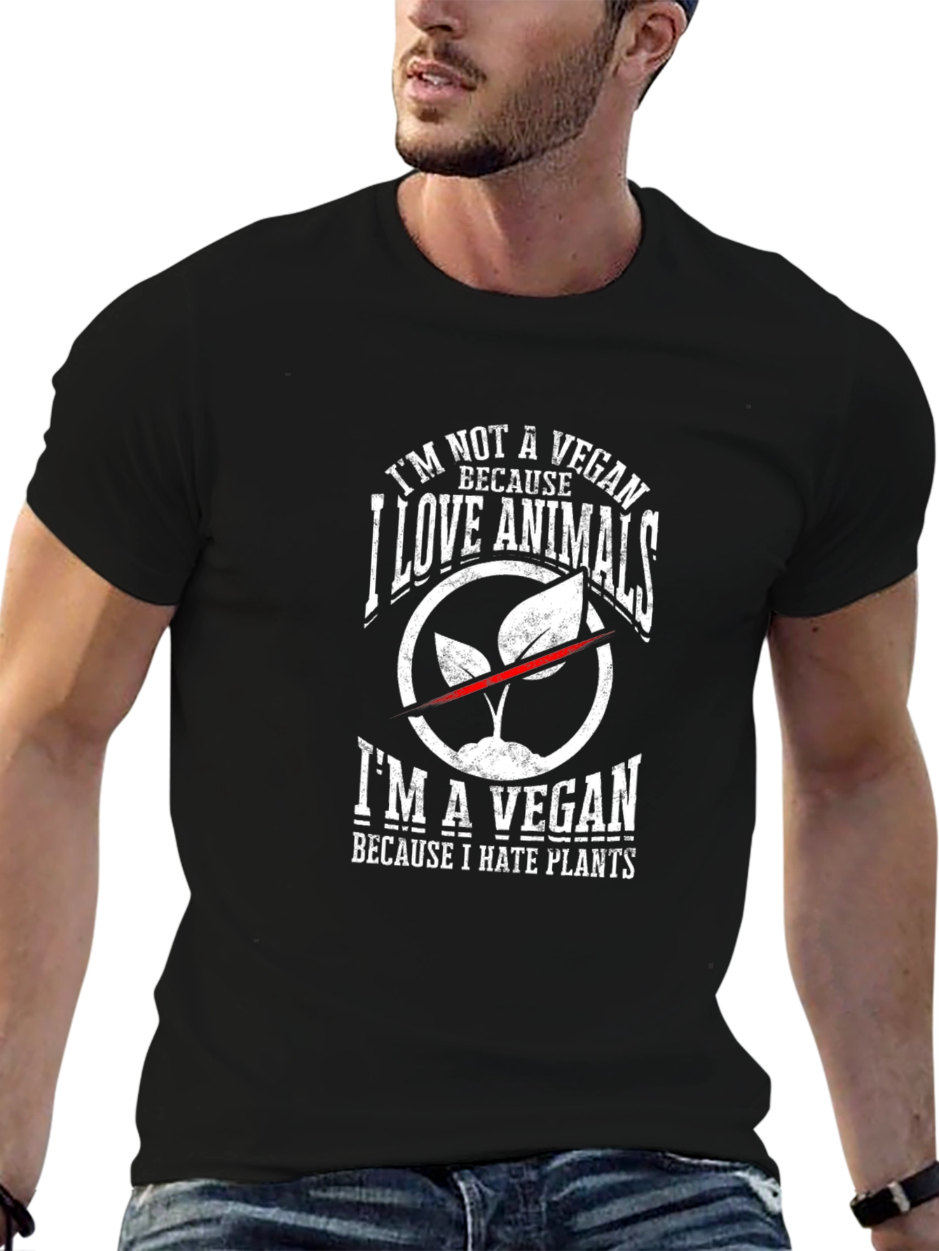 Im Not A Vegan T-Shirt - Animal Lover Design