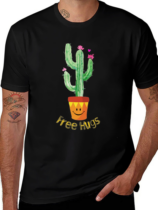 Cactus Free Hugs Graphic T-Shirt