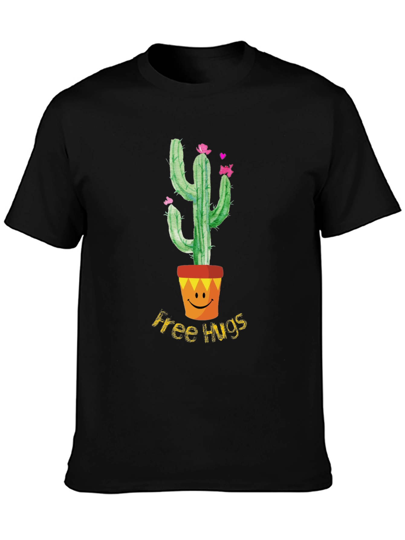 Cactus Free Hugs Graphic T-Shirt