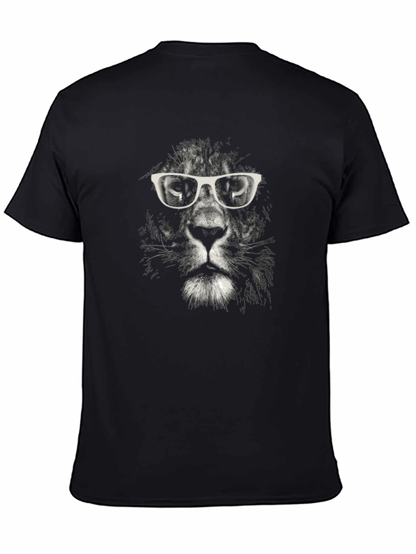 Cool Cat T-Shirt - Lion with Glasses Graphic Tee